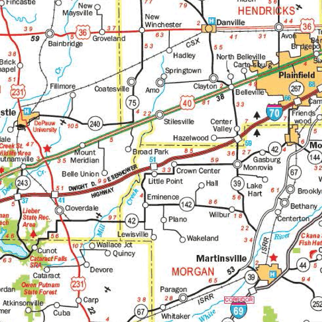 Indiana Roadway Map by Avenza Systems Inc. | Avenza Maps