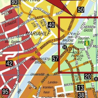 Avenza Systems Inc. Innsbruck Hotel Route System (transit routes) digital map
