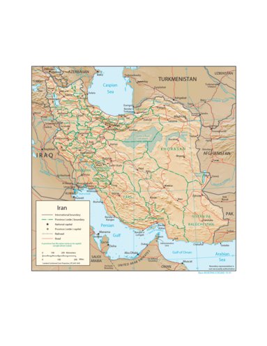 Avenza Systems Inc. Iran Physiography digital map