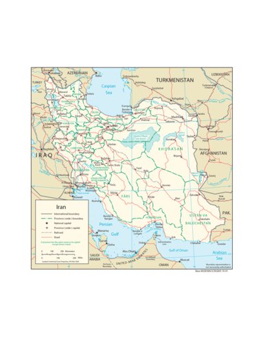 Avenza Systems Inc. Iran Transportation digital map