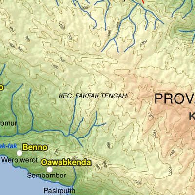 Avenza Systems Inc. J21: Fak-fak District digital map