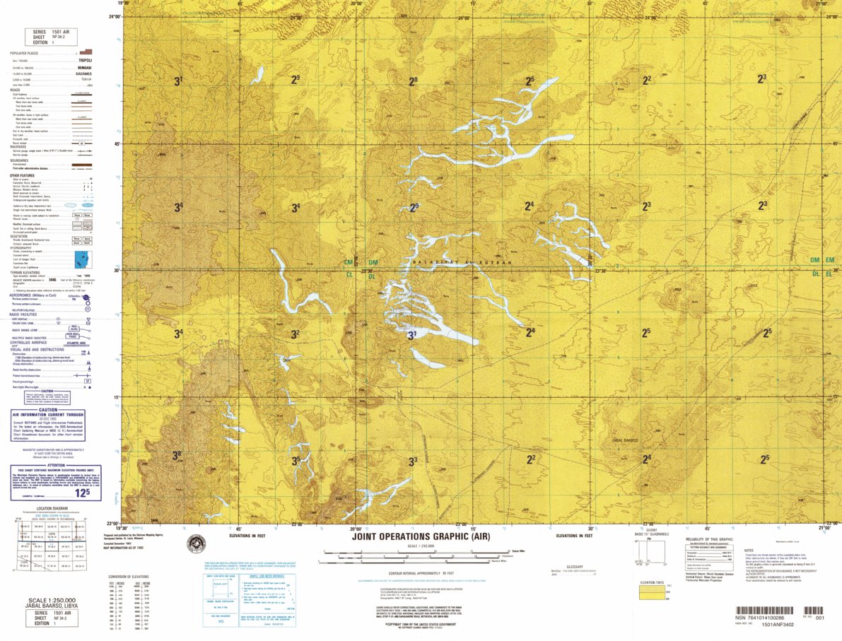 Jabal Baarso: Libya Map by Avenza Systems Inc. | Avenza Maps