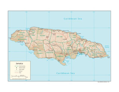 Avenza Systems Inc. Jamaica Physiography digital map