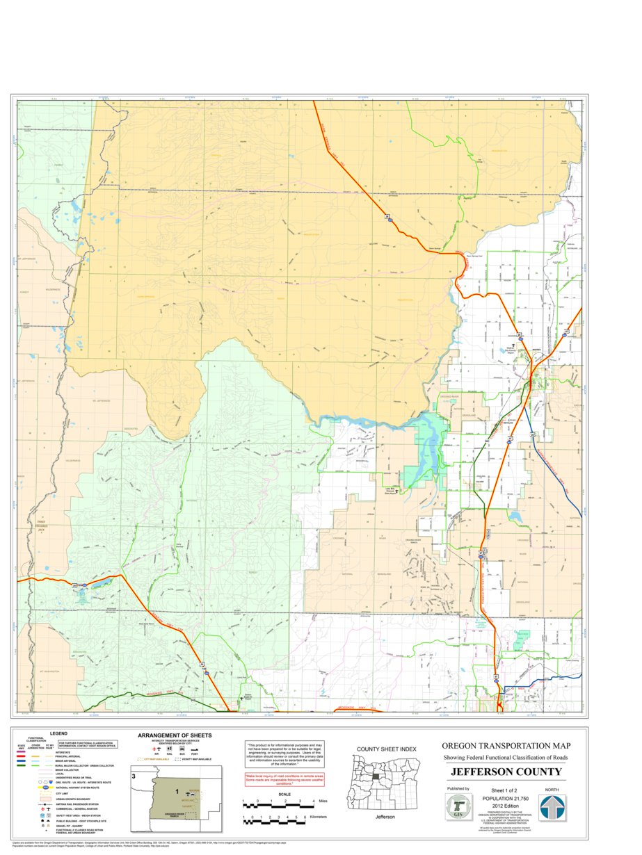 Jefferson County Sheet 1 Map by Avenza Systems Inc. Avenza Maps