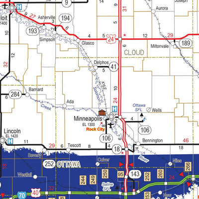 Avenza Systems Inc. Kansas Highways and Roads digital map