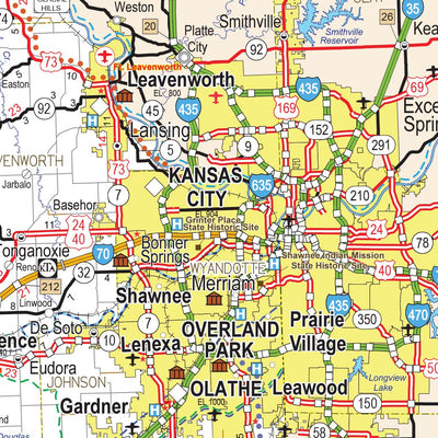 Avenza Systems Inc. Kansas Highways and Roads digital map