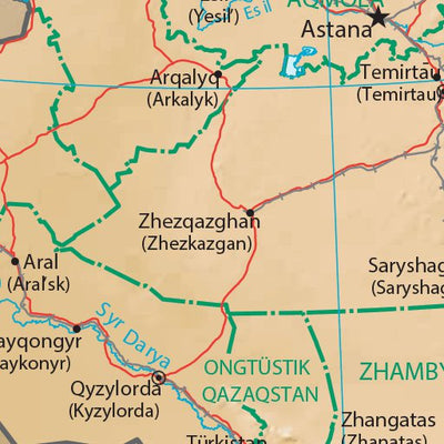 Avenza Systems Inc. Kazakhstan Physiography digital map