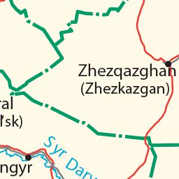 Avenza Systems Inc. Kazakhstan Transportation digital map