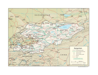 Avenza Systems Inc. Kyrgyzstan Physiography digital map