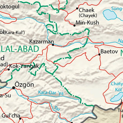 Avenza Systems Inc. Kyrgyzstan Physiography digital map