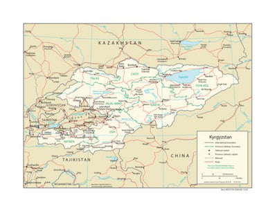 Avenza Systems Inc. Kyrgyzstan Transportation digital map