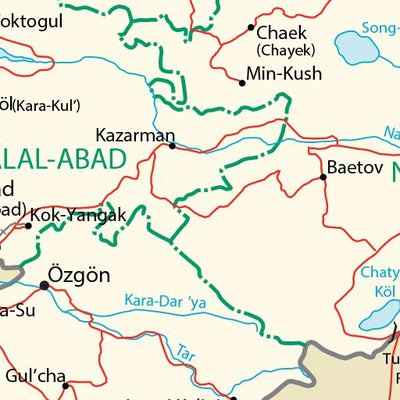 Avenza Systems Inc. Kyrgyzstan Transportation digital map