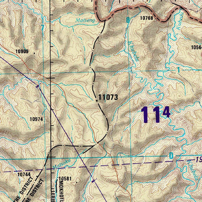 Avenza Systems Inc. Ladysmith, South Africa; Lesotho - sh-35-4 digital map