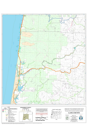 Avenza Systems Inc. Lane County Sheet 1 digital map