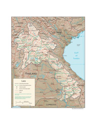 Avenza Systems Inc. Laos Physiography digital map
