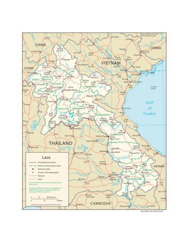 Avenza Systems Inc. Laos Transportation digital map