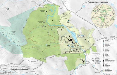 Avenza Systems Inc. Laurel Hill State Park Map digital map