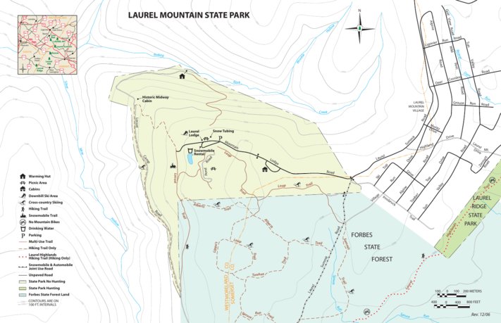 Laurel Mountain State Park Map by Avenza Systems Inc. | Avenza Maps