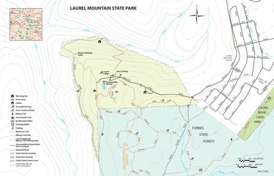 Avenza Systems Inc. Laurel Mountain State Park Map digital map