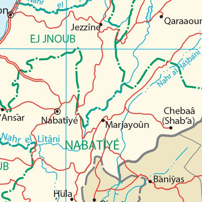 Avenza Systems Inc. Lebanon Transportation digital map