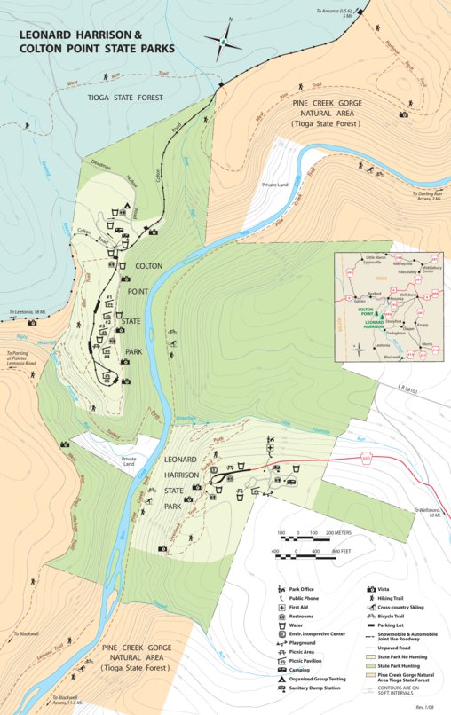 Colton Point Leonard Harrison & Colton Point State Parks Map by Avenza Systems Inc ...