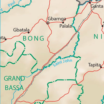 Avenza Systems Inc. Liberia Physiography digital map