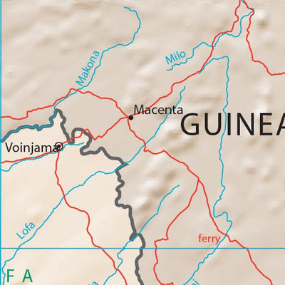 Avenza Systems Inc. Liberia Physiography digital map