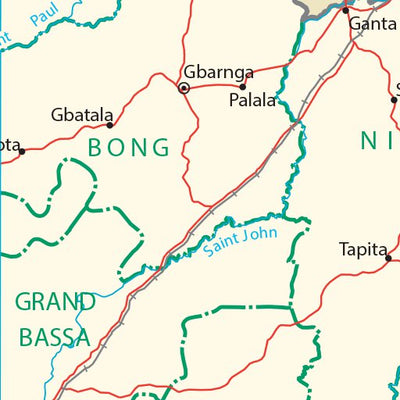 Avenza Systems Inc. Liberia Transportation digital map