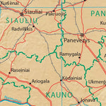 Avenza Systems Inc. Lithuania Physiography digital map