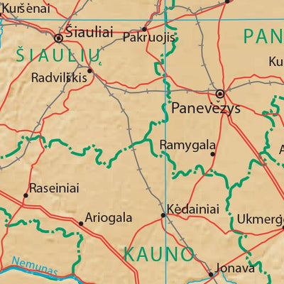 Avenza Systems Inc. Lithuania Physiography digital map