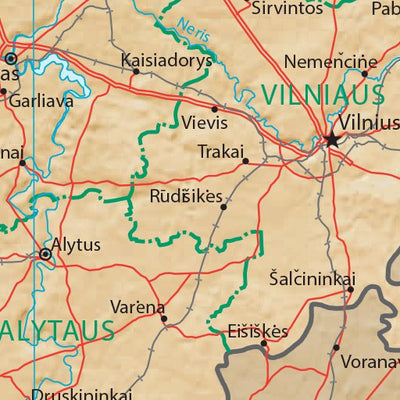 Avenza Systems Inc. Lithuania Physiography digital map