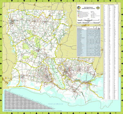 Avenza Systems Inc. Louisiana Bicycle Suitability Map digital map