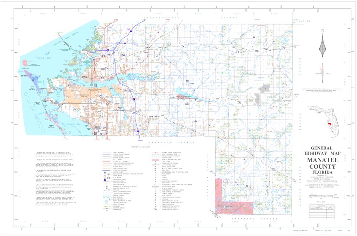 Manatee Map by Avenza Systems Inc. | Avenza Maps