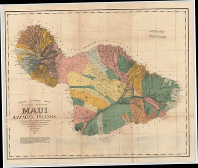 Avenza Systems Inc. Maui 1885 - Hawaii Territory Survey digital map