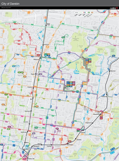 Melbourne Transit: Darebin Map by Avenza Systems Inc. | Avenza Maps