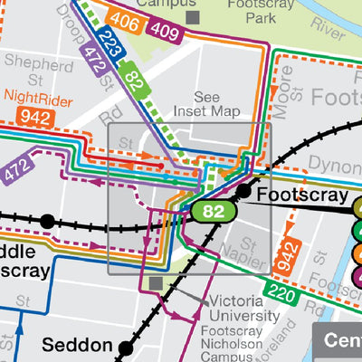 Avenza Systems Inc. Melbourne Transit: Maribyrnong digital map