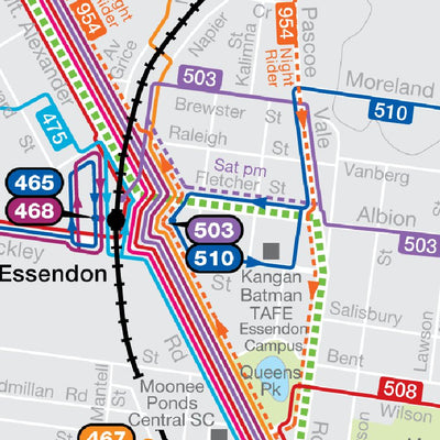 Avenza Systems Inc. Melbourne Transit: Moreland digital map
