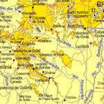 Avenza Systems Inc. Mid-western Brazil Physical Relief digital map