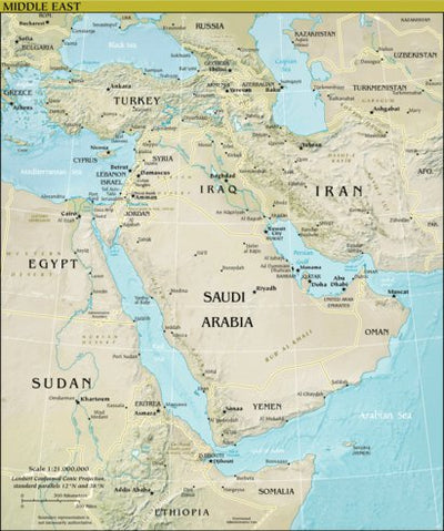 Avenza Systems Inc. Middle East digital map