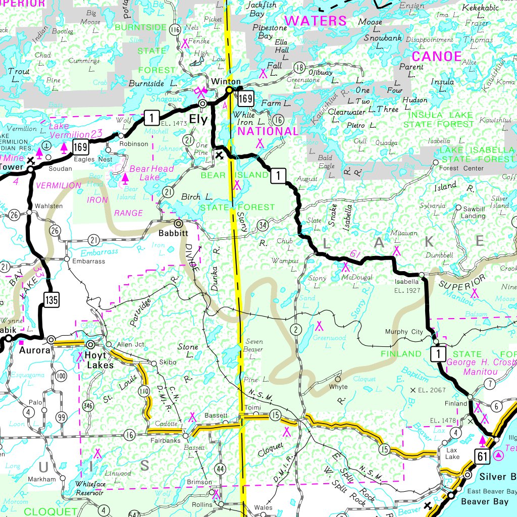 Minnesota Highways Map by Avenza Systems Inc. | Avenza Maps