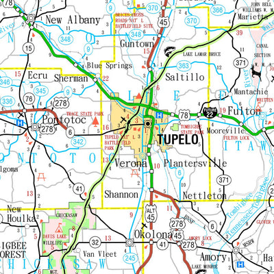 Avenza Systems Inc. Mississippi Highways digital map