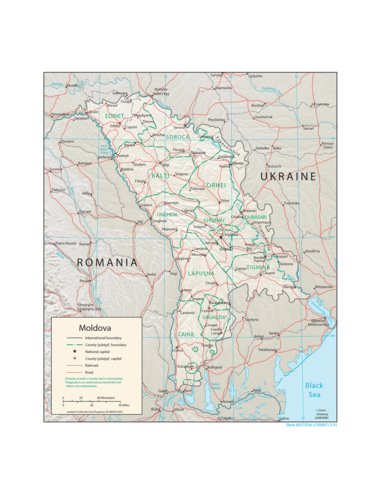 Avenza Systems Inc. Moldova Physiography digital map