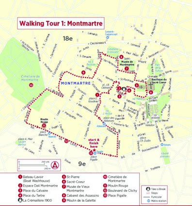 Avenza Systems Inc. Montmartre Walking Tour digital map