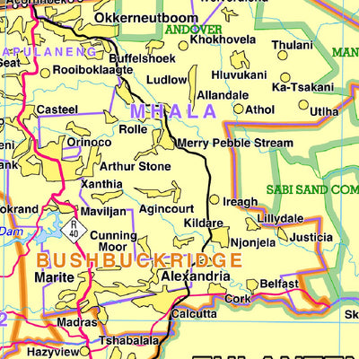 Avenza Systems Inc. Mpumalanga, South Africa digital map