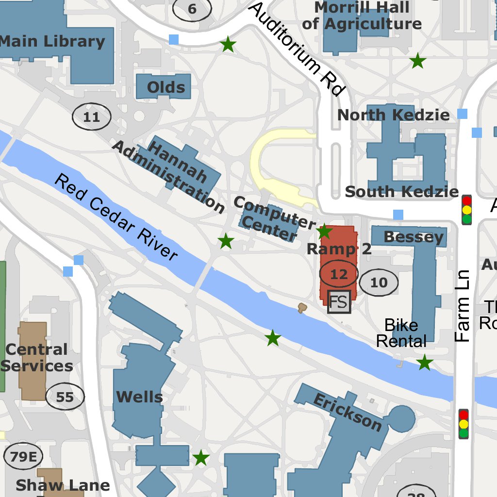 MSU Full Campus Map by Avenza Systems Inc. | Avenza Maps