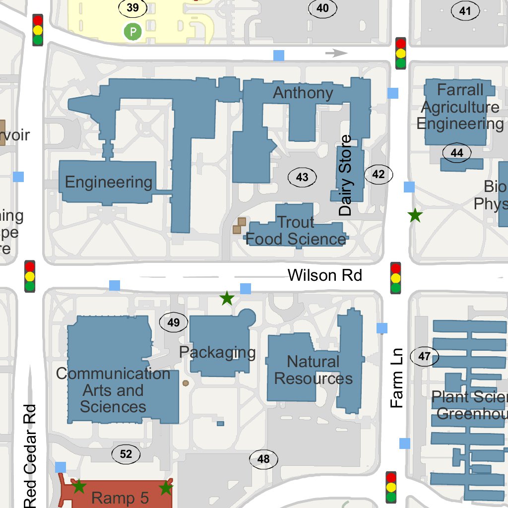 MSU Main Campus Map by Avenza Systems Inc. | Avenza Maps