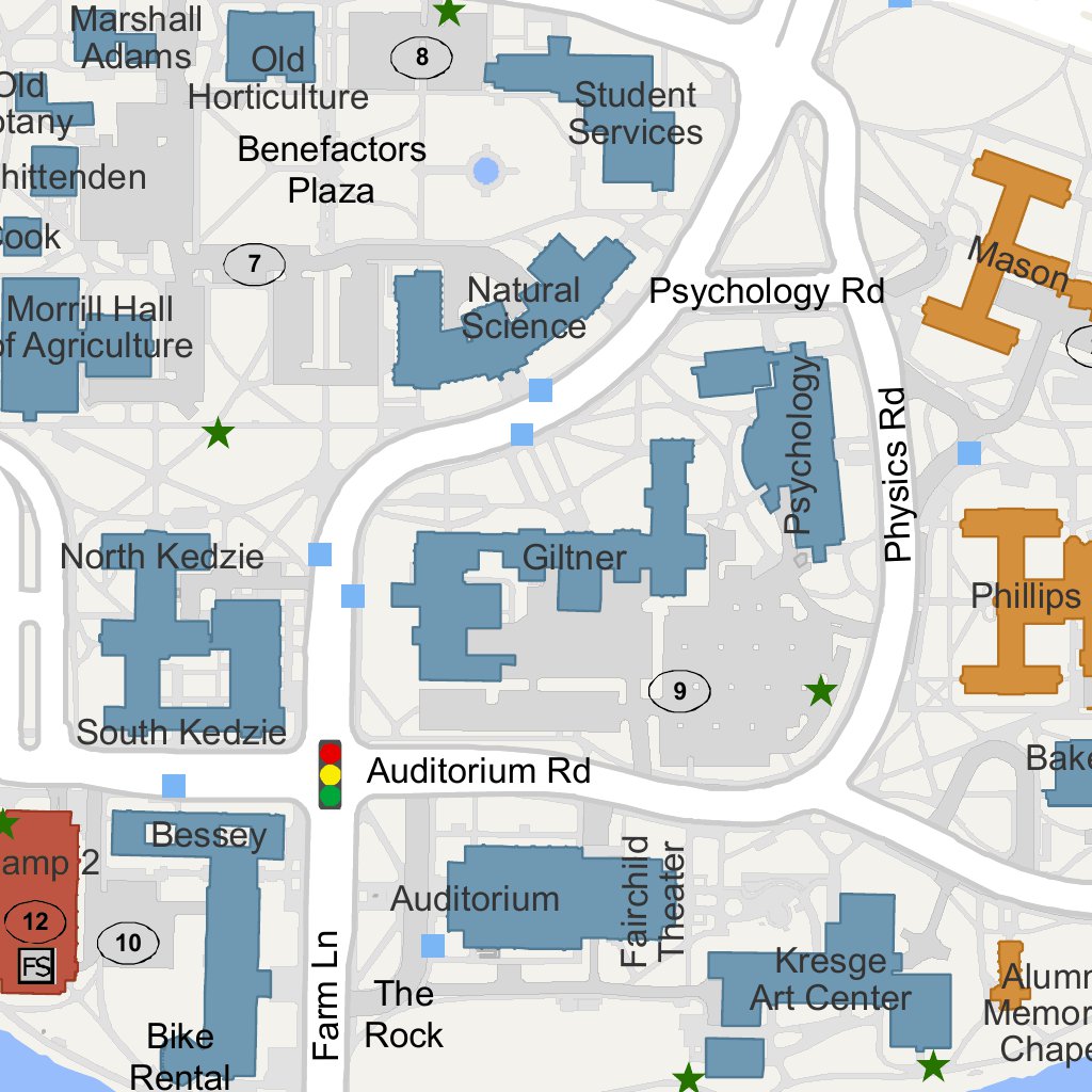 MSU Main Campus Map by Avenza Systems Inc. | Avenza Maps