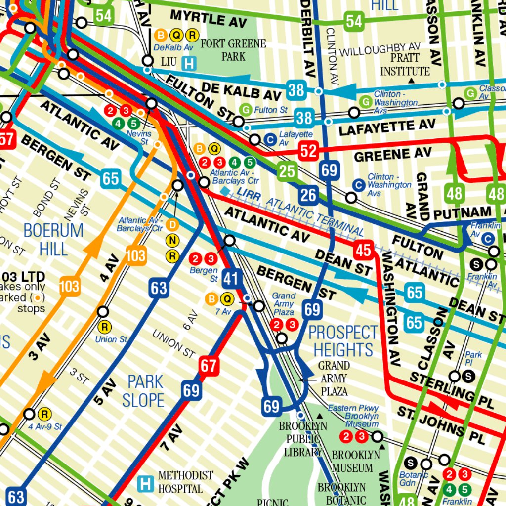 MTA Brooklyn Transit Map by Avenza Systems Inc. | Avenza Maps