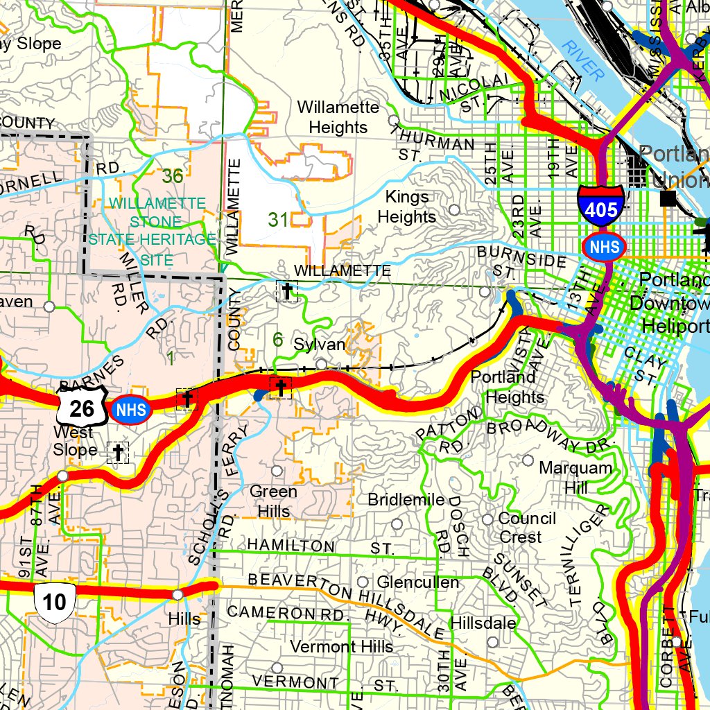 Multnomah County Sheet 1 Map By Avenza Systems Inc. | Avenza Maps