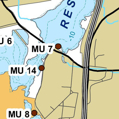 Avenza Systems Inc. Muscoot Angler Reservoir Map digital map